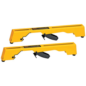 DEWALT DW7231 miter-saw brackets with easy attachment for fast setup.