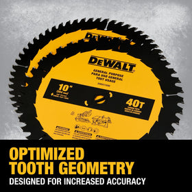 DEWALT DWA110CMB packaging display with blades for long life potential.