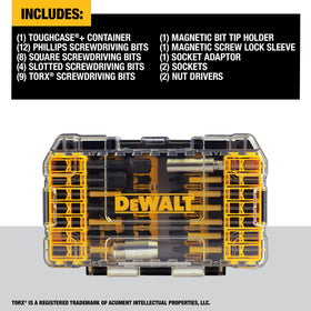DEWALT DWA2NGFT40IR CNC machined bit tip for precise fits and reduced cam-out.
