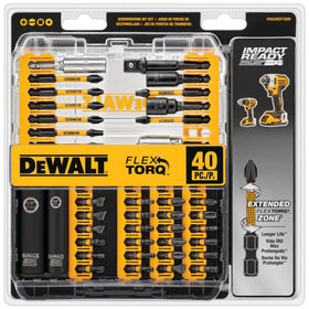 DEWALT DWA2NGFT40IR 40-piece kit ideal for high-torque screwdriving tasks.