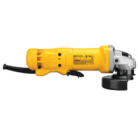 DEWALT DWE402 Quick-Change wheel release enables tool-free wheel swaps