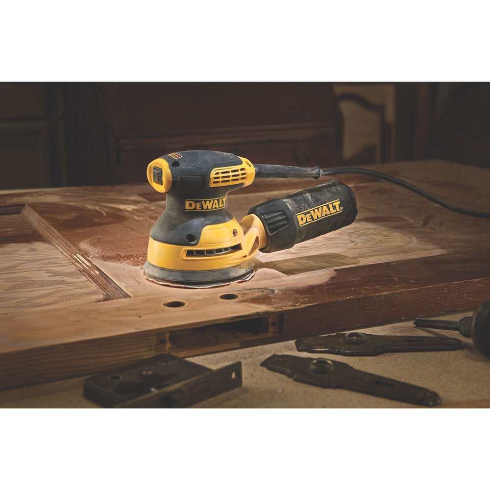 DEWALT DWE6421 compact height design lets you reach closer.