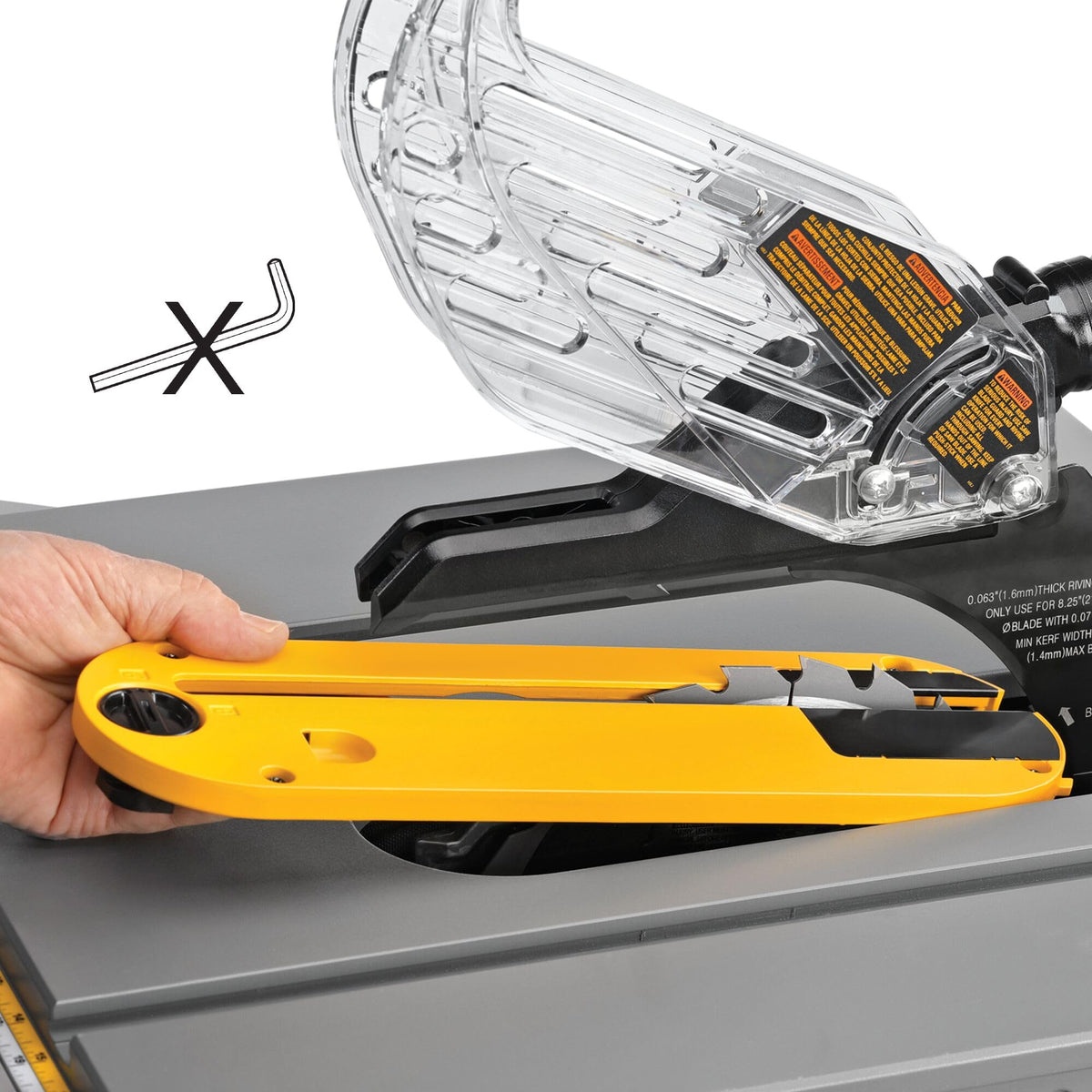 5800 RPM motor on the DEWALT DWE7485 delivers steady power for cuts.