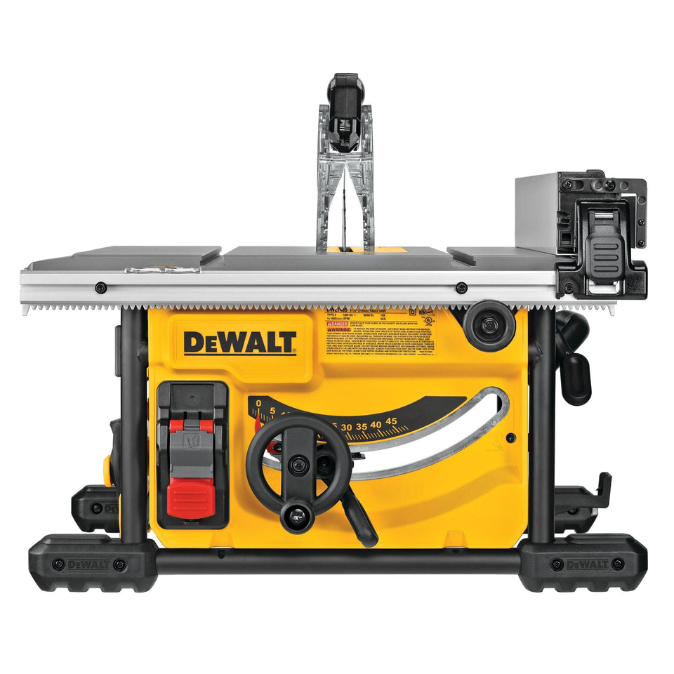 DEWALT DWE7485 with 24.5-inch rip capacity for large sheet cuts.