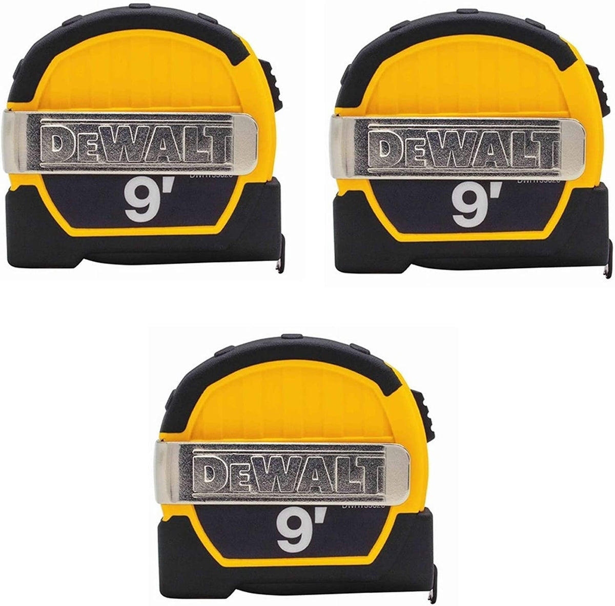 DEWALT DWHT33028M 9ft magnetic pocket tape measure ideal for quick measurements on metal surfaces