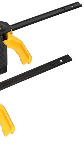Durable DEWALT DWHT83149 clamp featuring one-handed trigger use for quick setups.
