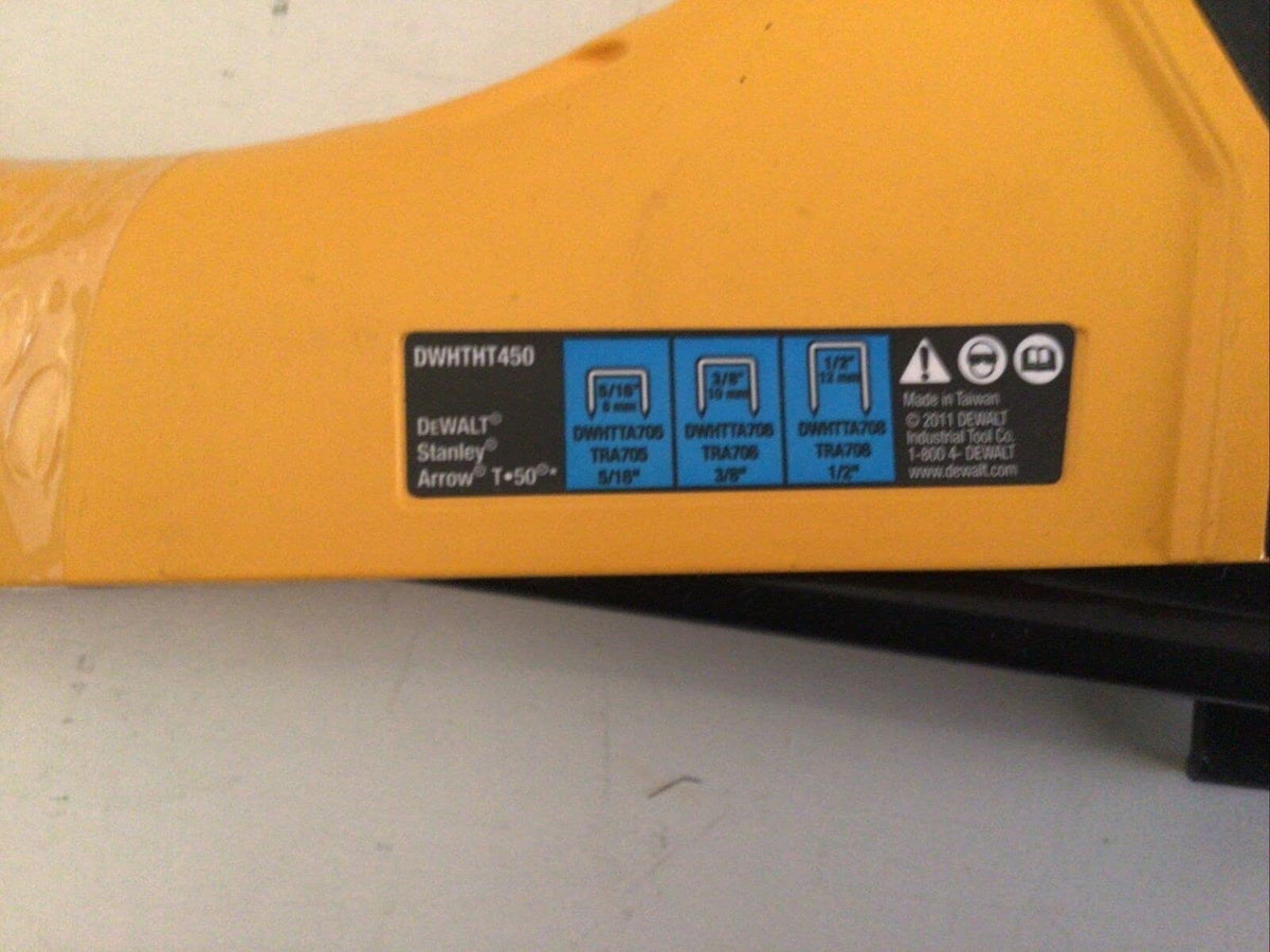 DEWALT DWHTHT450 anti-jam magazine system keeps stapling smooth and reliable.