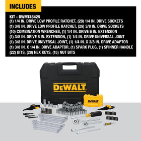 DEWALT DWMT45425 quick-release lever supports one-handed use