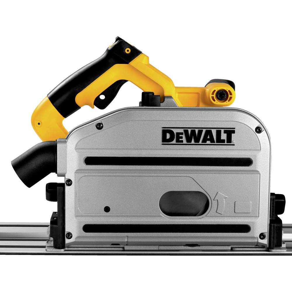 DEWALT DWS520K 1300W motor powers through hardwoods up to 2-1/8 inches.