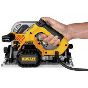DEWALT DWS520K dust-collection-ready design reduces cleanup after use.