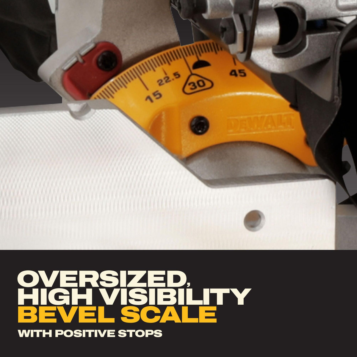 DEWALT DWS779 demonstrates 2x14 capacity for thick lumber cuts
