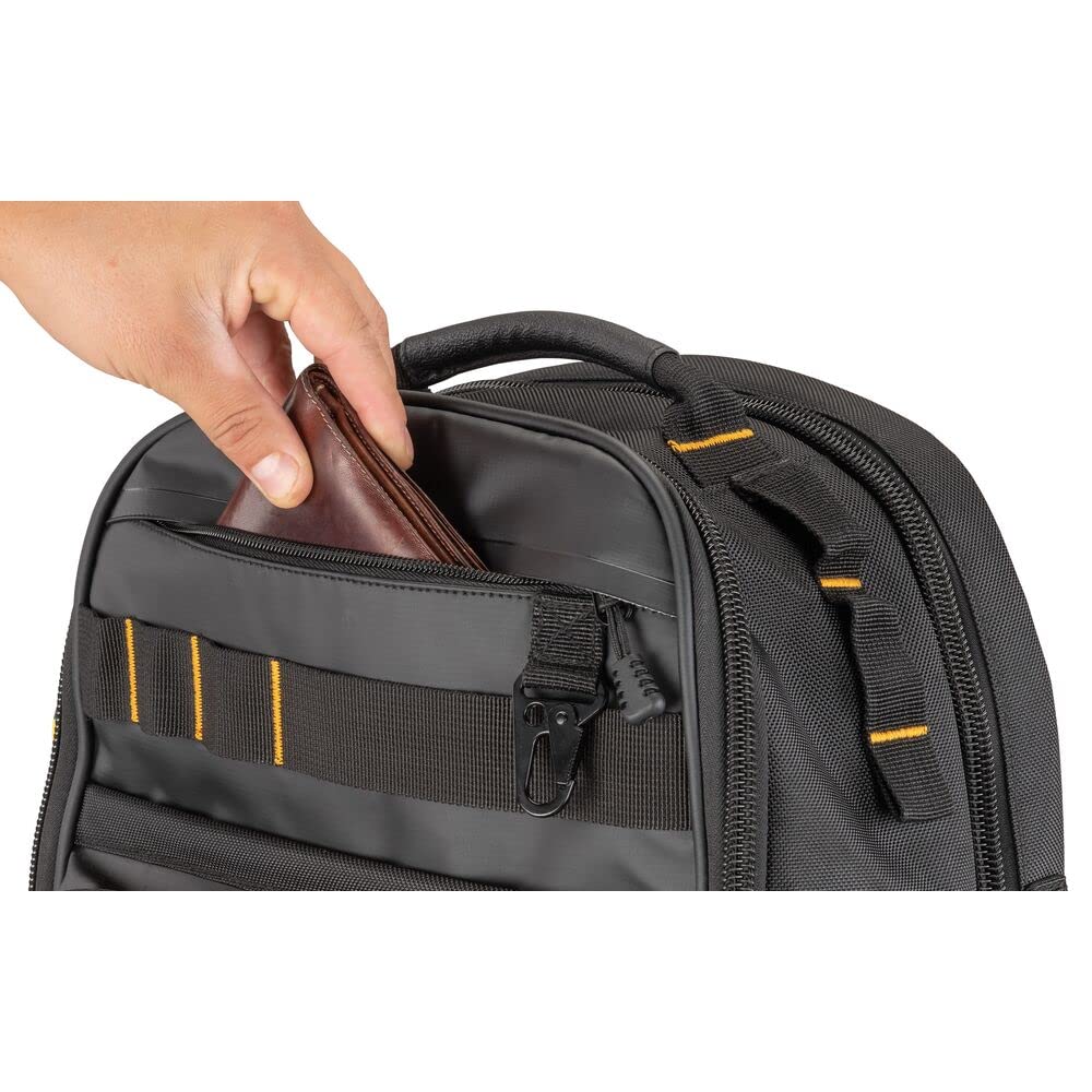 DEWALT DWST560102 hi-vis interior helps spot tools quickly.