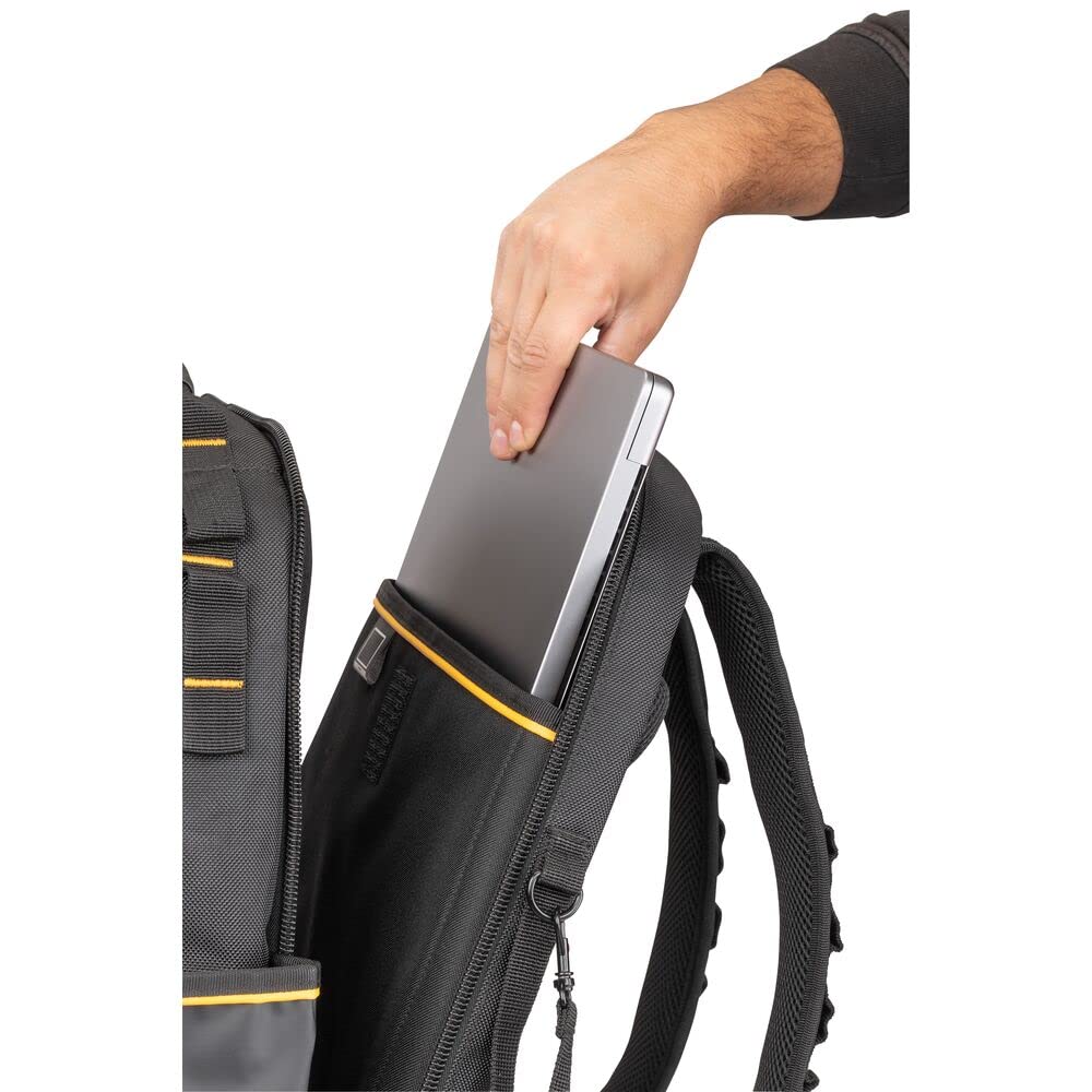 DEWALT DWST560102 oversized storage with bottle pocket keeps essentials handy.