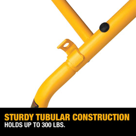 Eight feet of material support helps manage long boards.