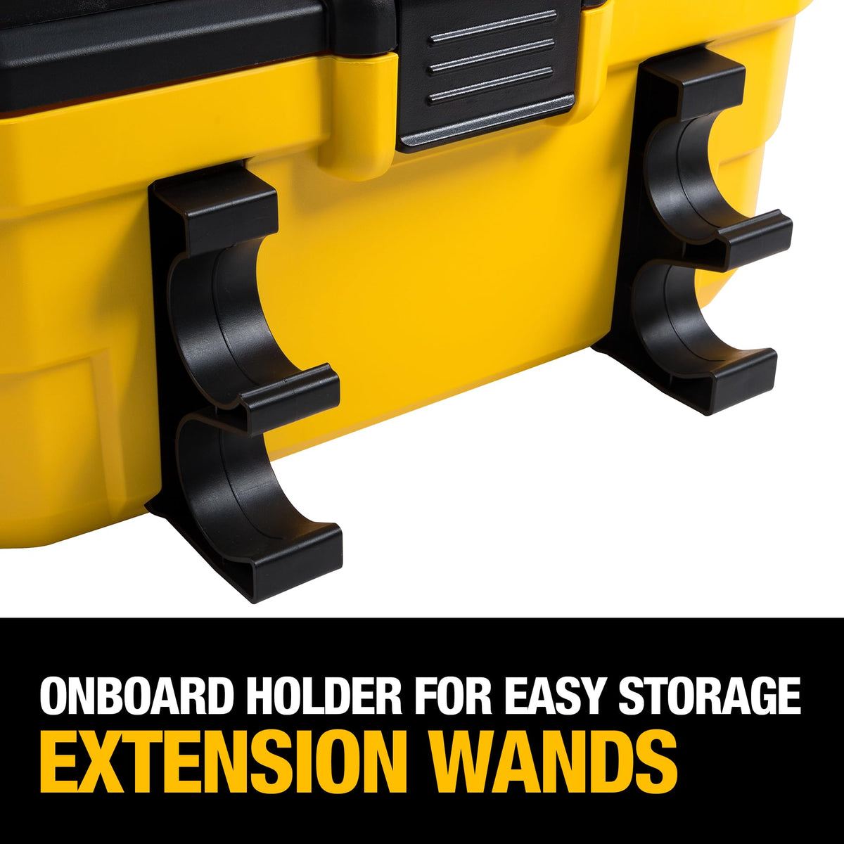 DEWALT DXV04T crevice nozzle reaches corners and edges.