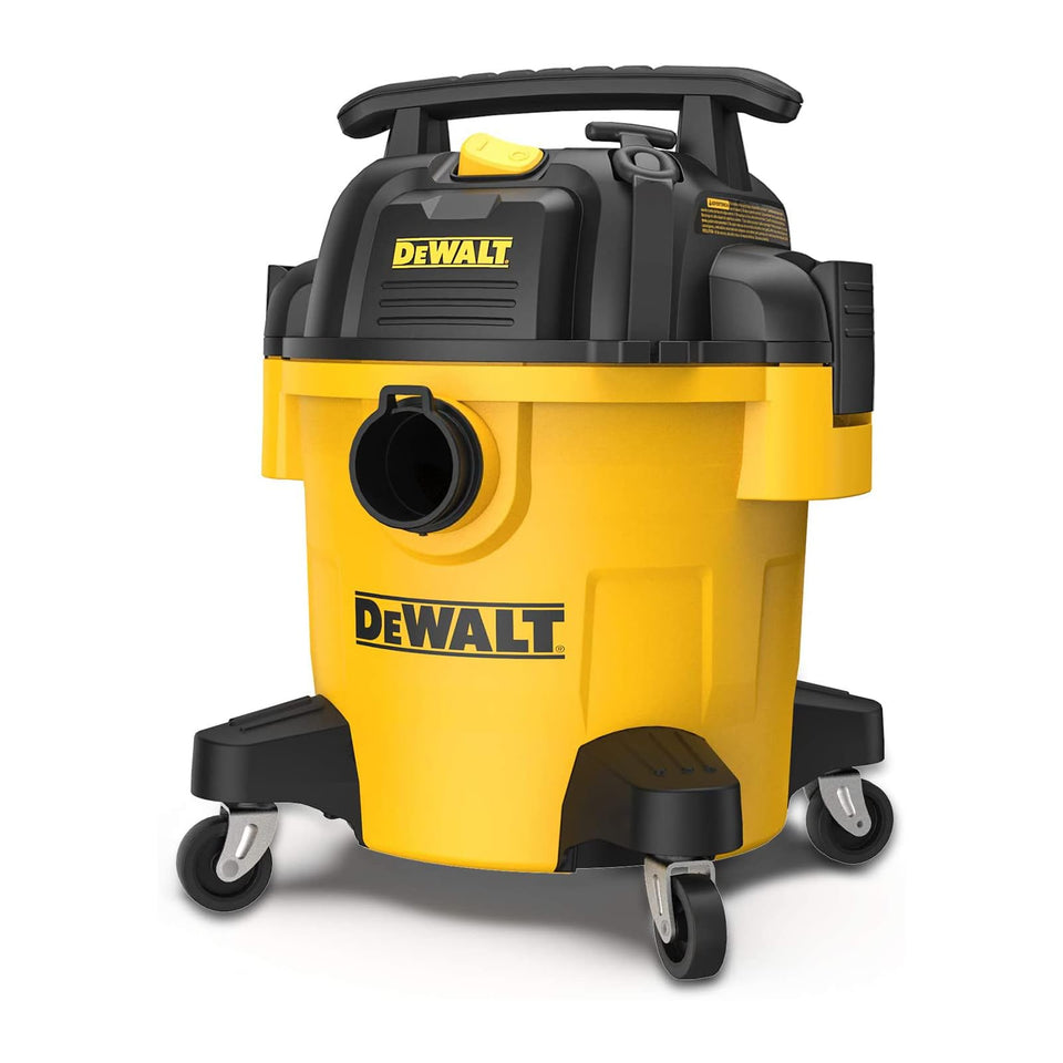 DEWALT DXV05P 5-gallon bucket ready for dry and wet cleanup tasks.