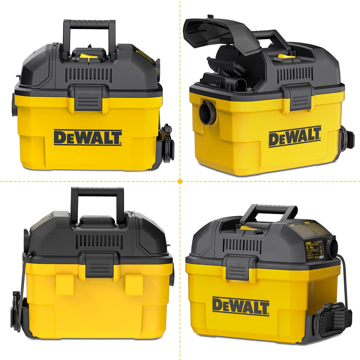 Includes floor and crevice nozzles for versatile cleaning tasks.