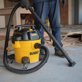 DEWALT DXV06P blower port enables easy debris removal from workshops.