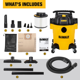 In-use on construction site showing portable, compact design amid wood chips and spills.