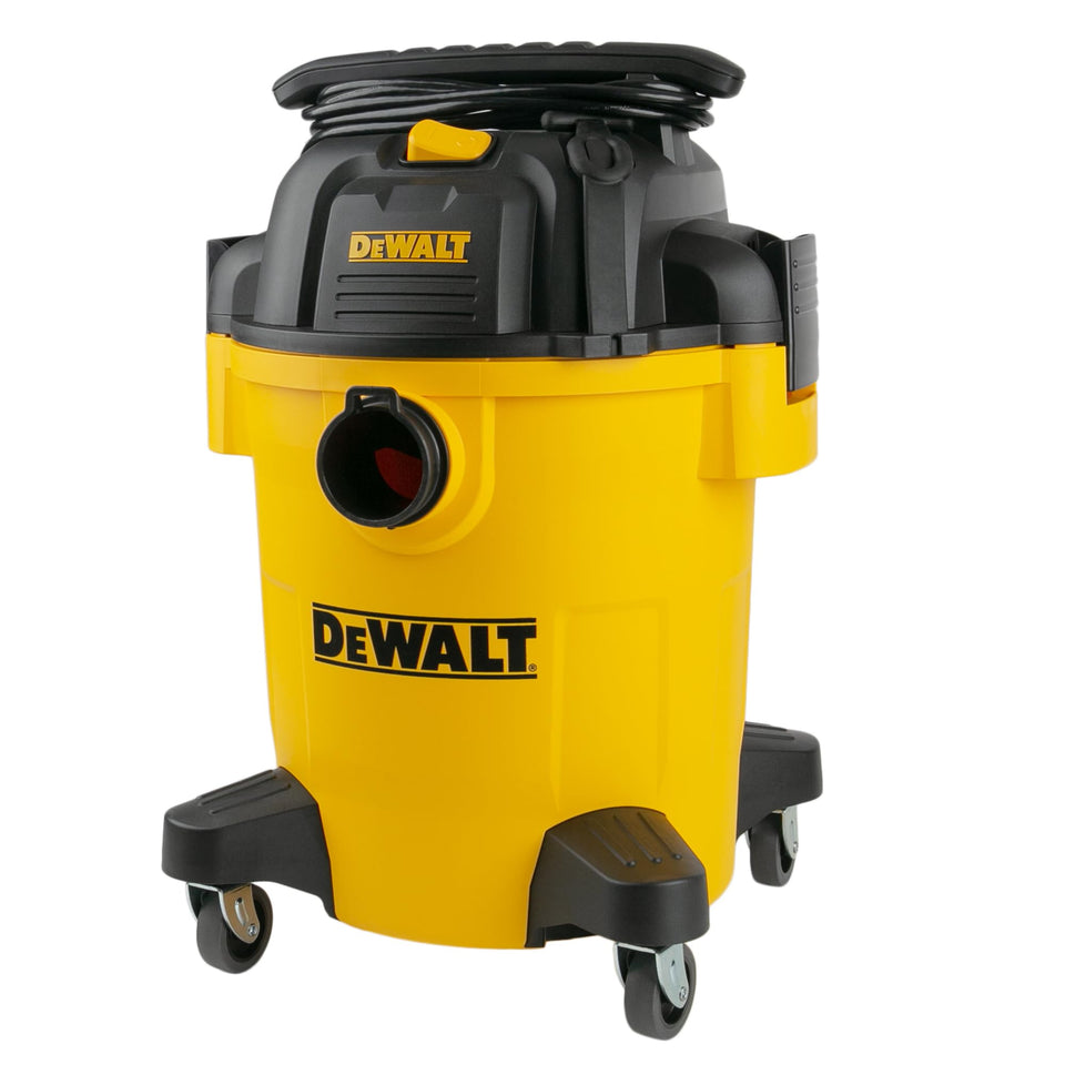DEWALT DXV06PL vacuum front view highlighting the durable 6-gallon tank.
