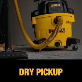 DEWALT DXV09P-QTA 5 HP motor delivers strong suction in busy workshops