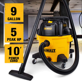 DEWALT DXV09PA flexible hose attachment for quick dry and wet pickups.