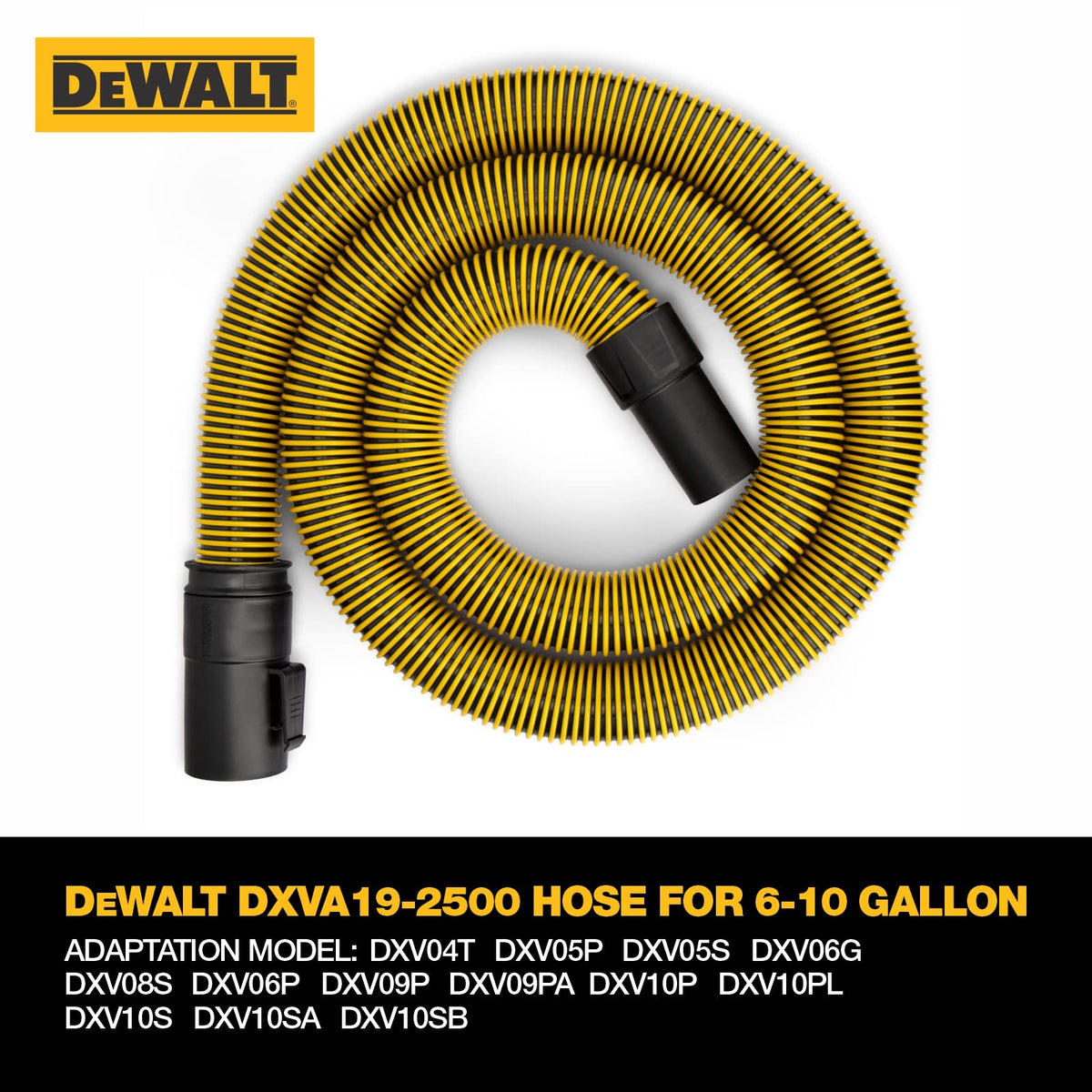 DeWalt DXVA19-2500 hose compatible with the DXV vacuum series
