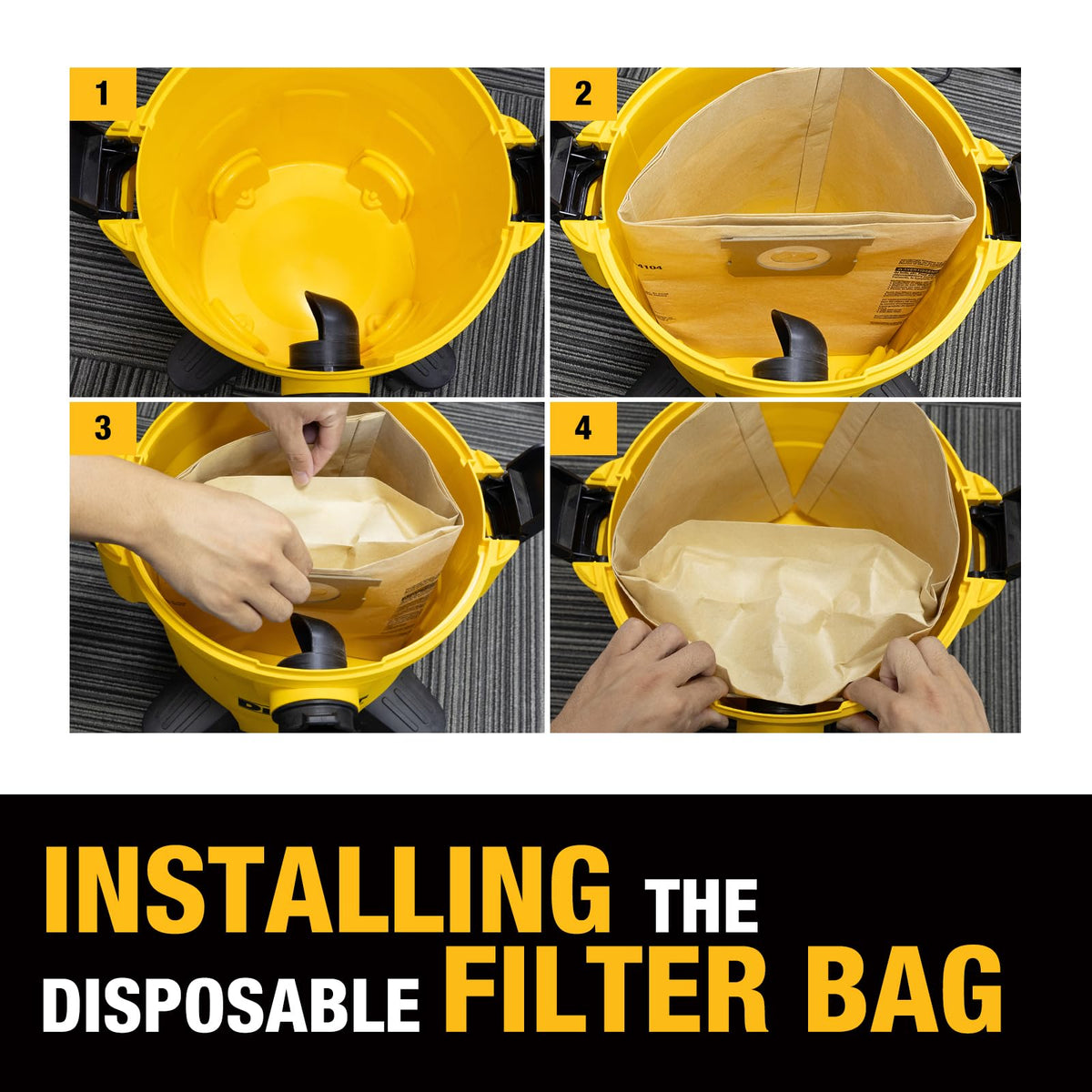 Designed for dry pickup only to protect your filter system.