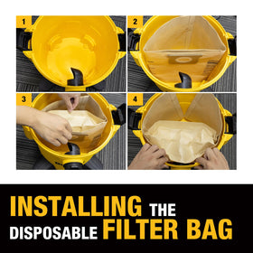 Designed for dry pickup only to protect your filter system.