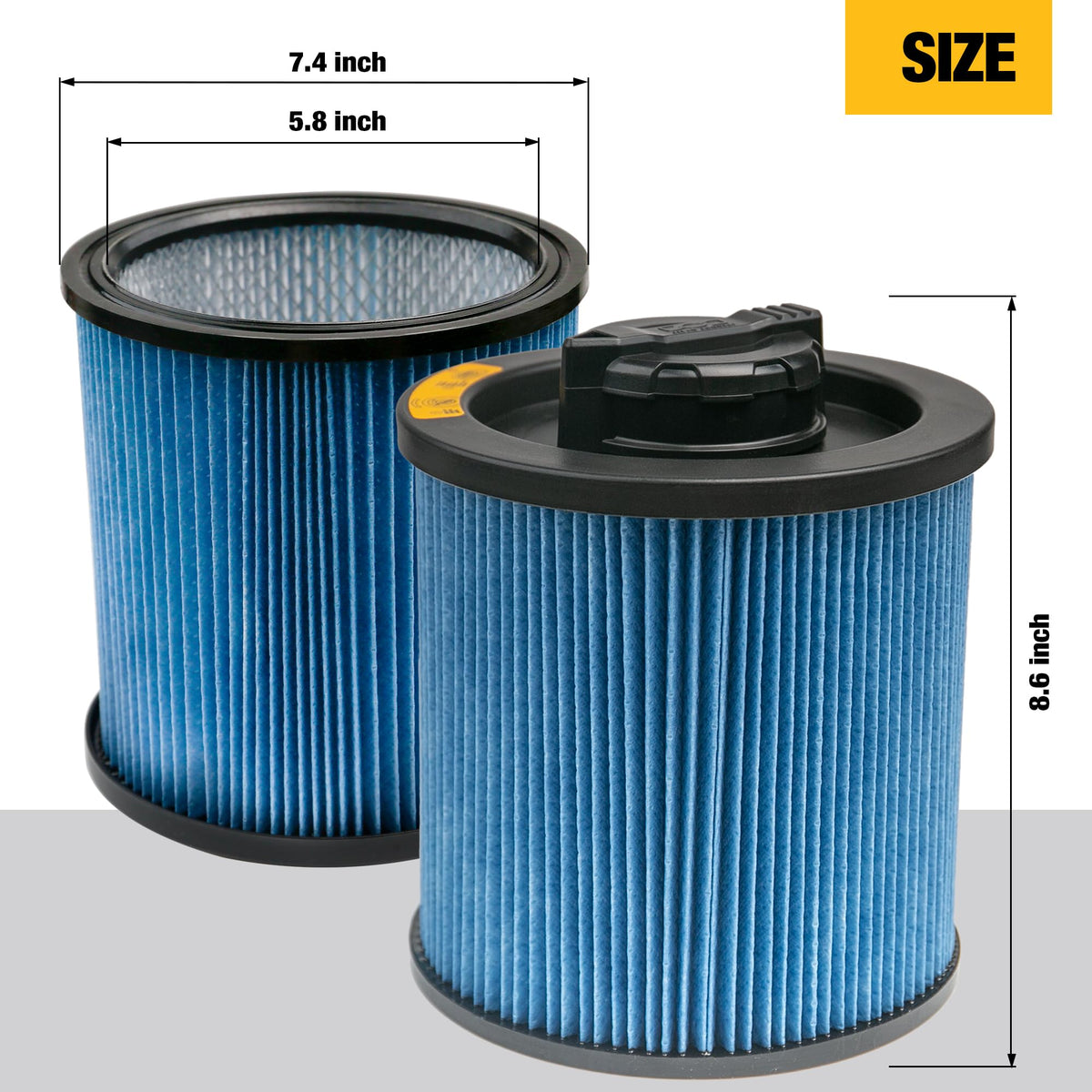 DEWALT DXVC6912 compatibility range for DEWALT 6-16 gallon vacuums