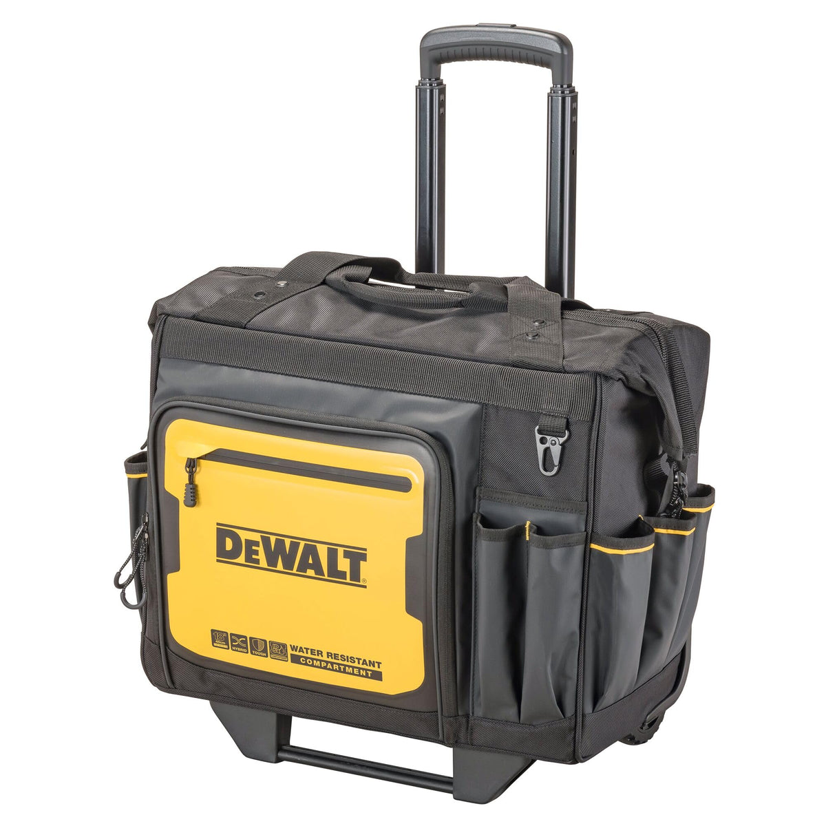 DEWALT ergonomic U-shaped zipper pull enables fast access with gloves.