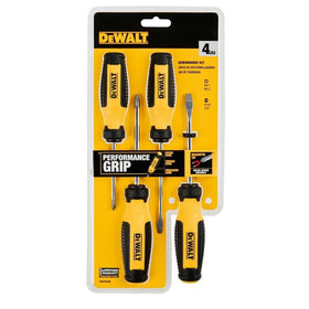 DEWALT fixed bar set ergonomic Performance Grip handle for comfort and torque.