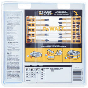 DEWALT FlexTorq 22P clear lid provides instant visibility of contents during work.
