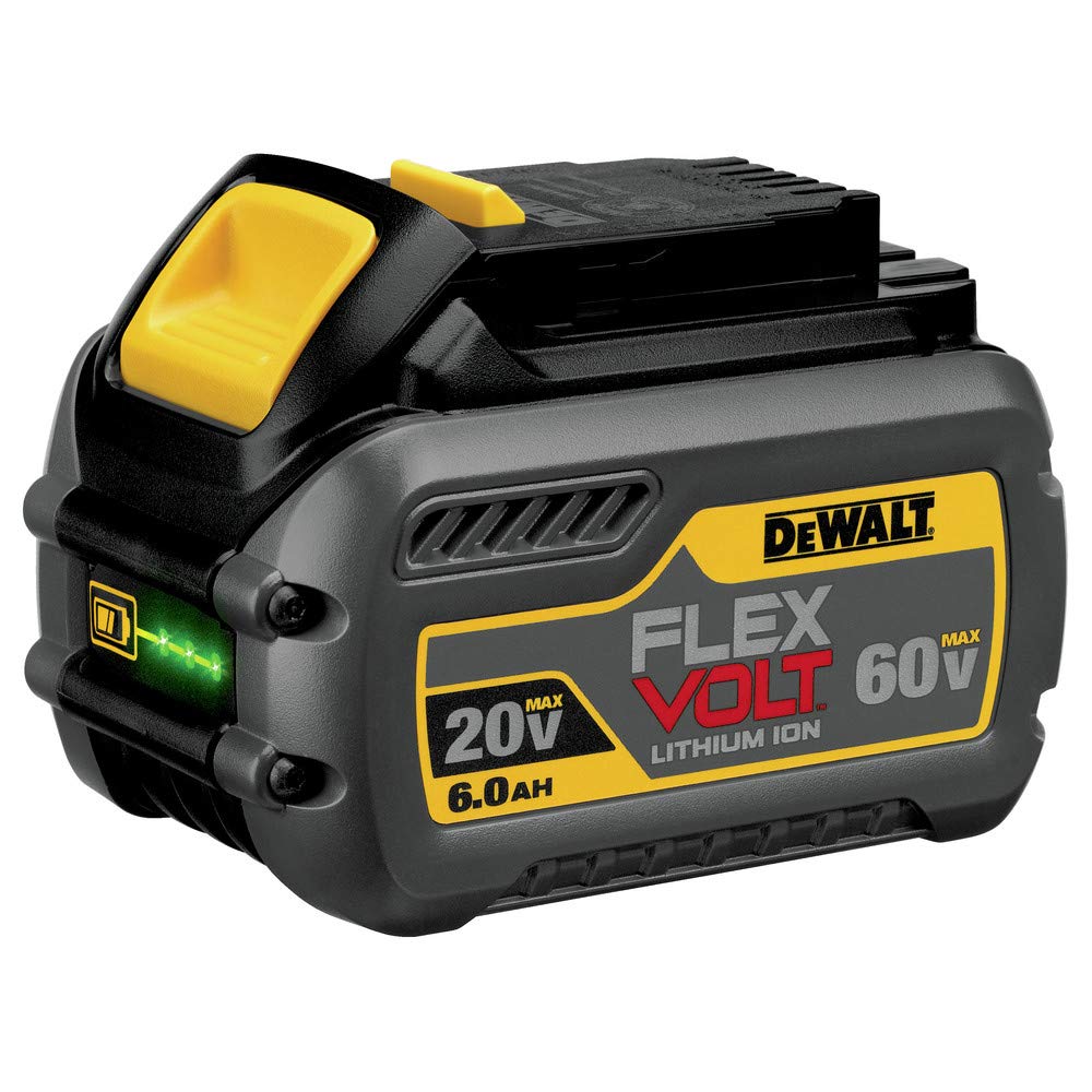 DEWALT DCB606 LED display enables quick charge status checks.