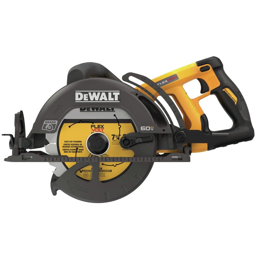 DEWALT FLEXVOLT saw with rear-handle design for better control