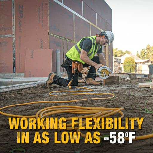 DEWALT green LED shows ground continuity in the cord