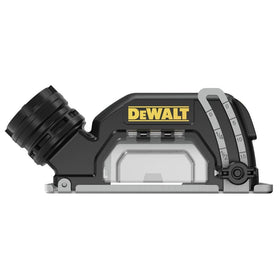 DEWALT spindle lock enables quick wheel changes on the 3-in. grinder
