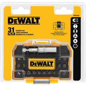 DEWALT hard case protecting bits during transport.