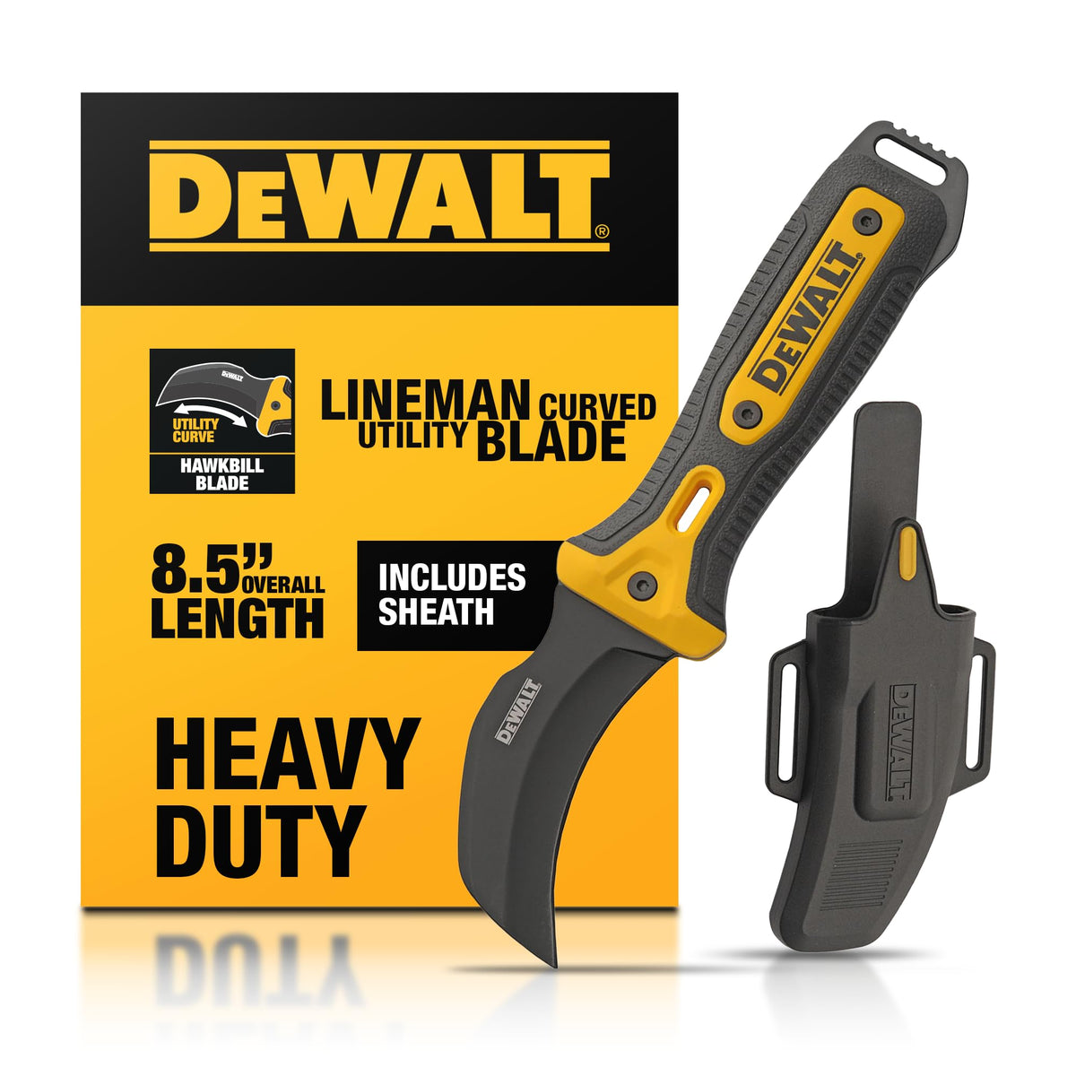 DEWALT Hawkbill Line Knife blade for precise wire cutting and stripping on the jobsite.