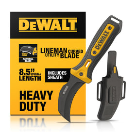 DEWALT Hawkbill Line Knife blade for precise wire cutting and stripping on the jobsite.