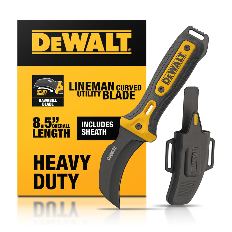 DEWALT Hawkbill Line Knife blade for precise wire cutting and stripping on the jobsite.