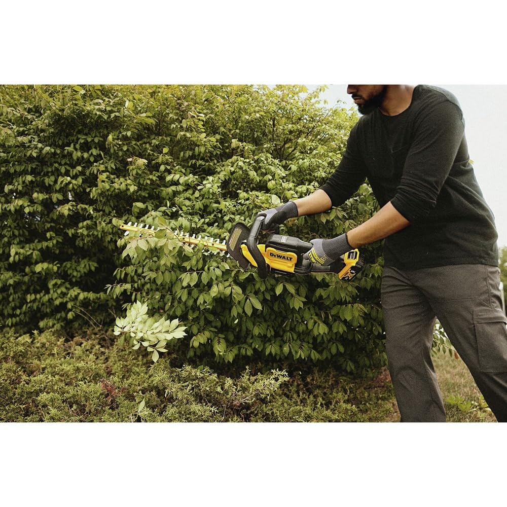 Hedge sweep compatibility helps keep clippings tidy