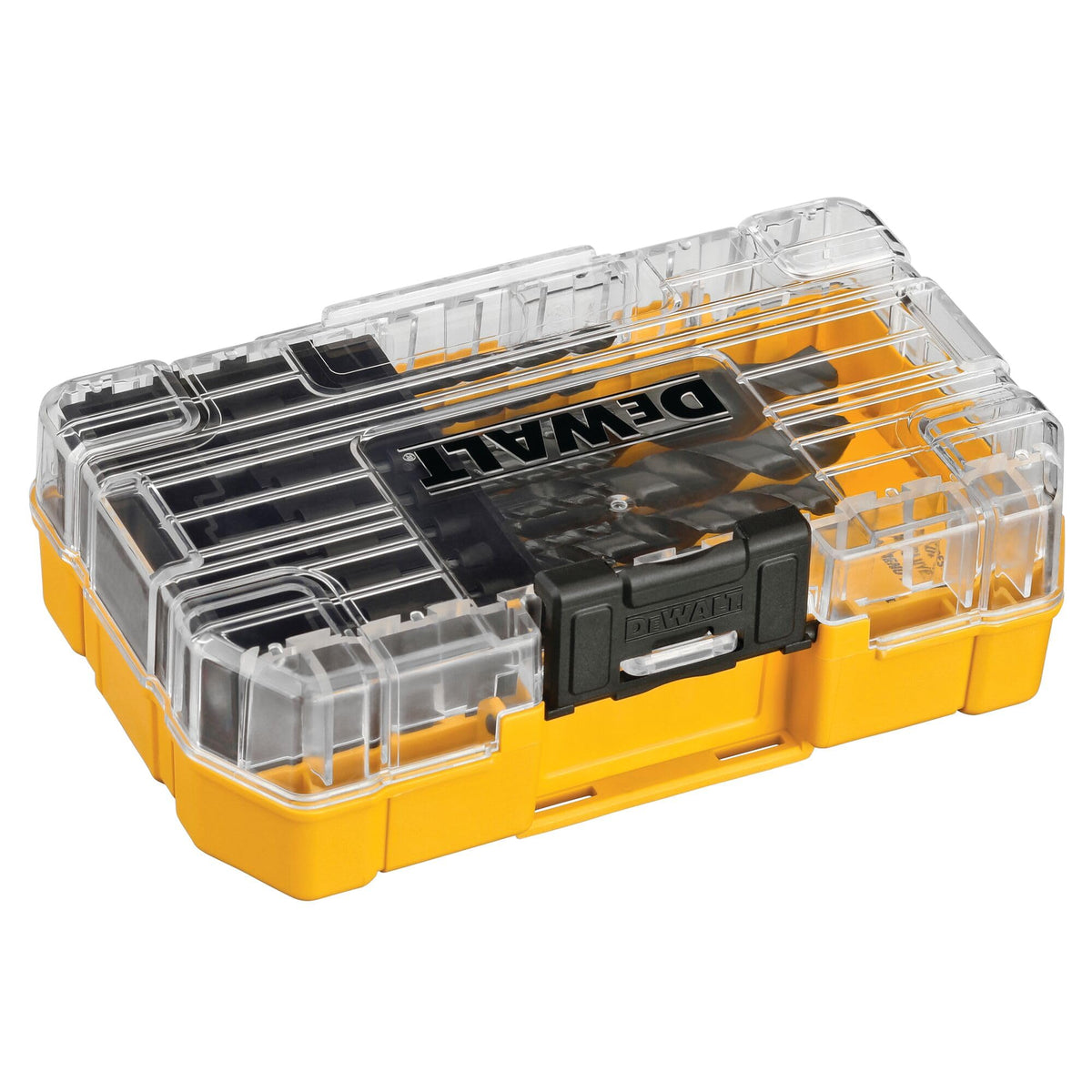 DEWALT high-speed-steel bits cut plastic, wood, and metal cleanly