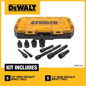 DEWALT impact extensions for tight spaces and durable use