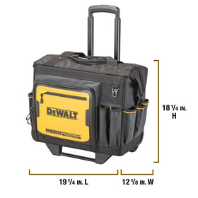DEWALT bag features IP54 water-resistant compartment to protect valuables.