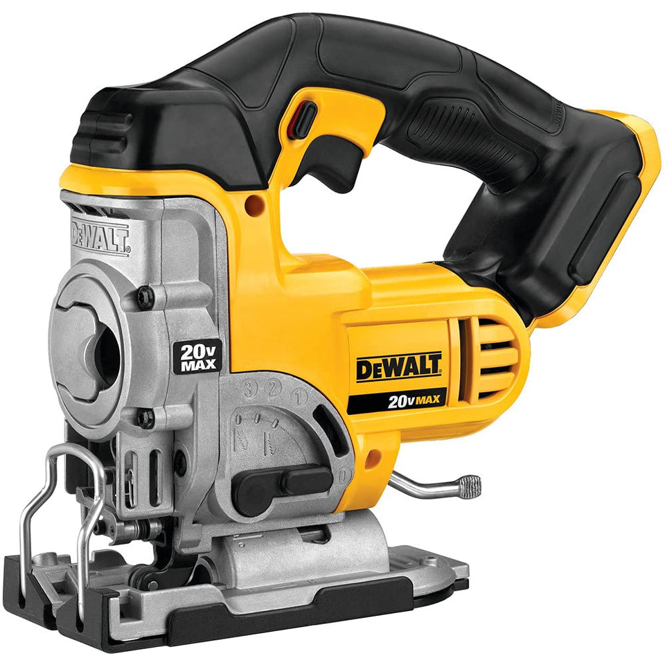 DEWALT 20V Jig Saw blade-change lever-action enables quick blade swaps for cleaner cuts