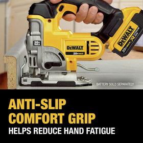 DEWALT jig saw with 4-position orbital action for tailored cut quality