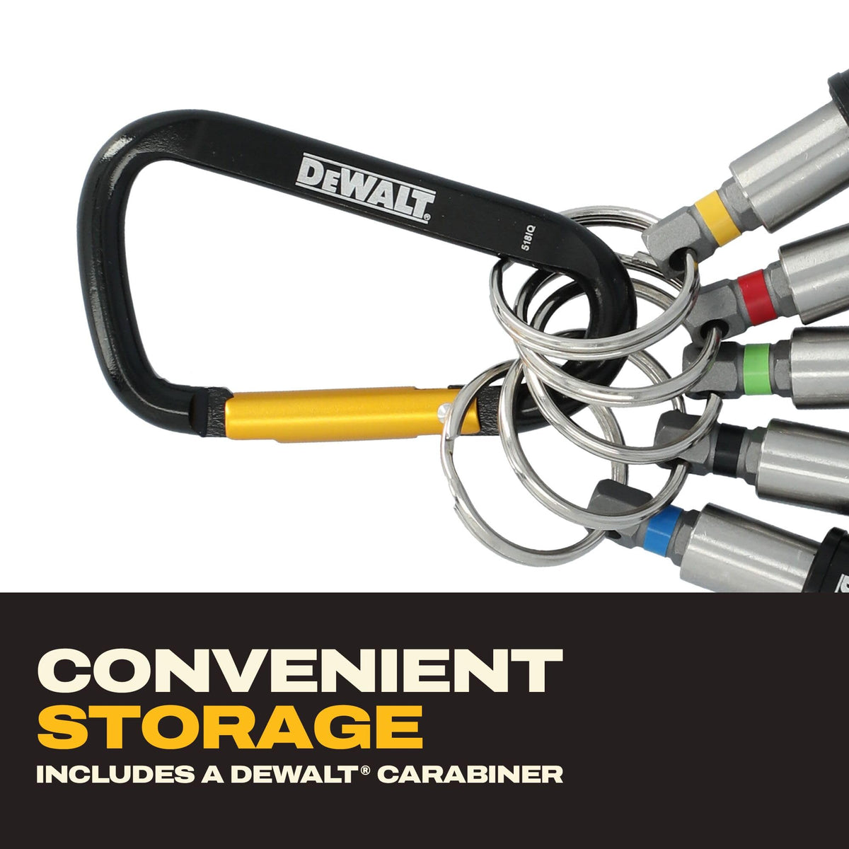 Accepts 1/4-inch hex shanks for compatible impact accessories.