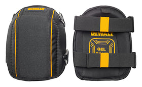 DEWALT knee pads with dual straps ensure a secure, adjustable fit.