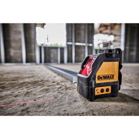 DEWALT accuracy about 1/8 inch at 30 ft for precise lines